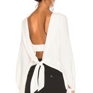 Nicolas Valentine Crepe Blouse - Ivory